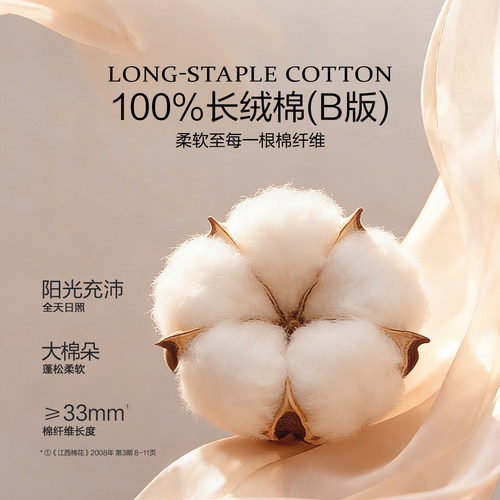 水星家纺100S长绒棉四件套厚织提花法式轻奢高端被套床笠床品26新 - 图0