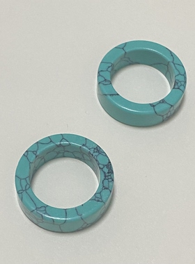 绿松石戒指个性时尚高级感男绿松石戒圈指环