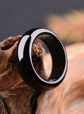 天然红玛瑙戒指招财转运戒指扳指大红玉髓戒指男女食指戒尾戒