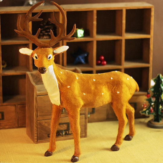 Christmas decorations elk sika deer head ornaments