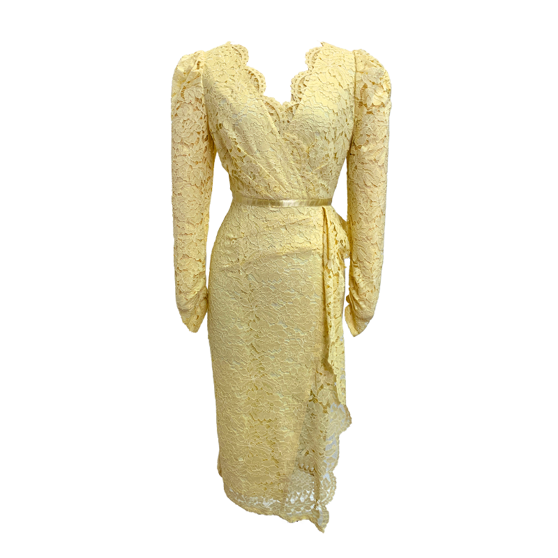 欧洲站温柔风轻奢蕾丝秋装连衣裙 ruuhee连衣裙