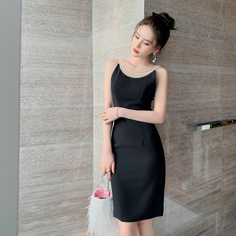 欧洲站无袖女夏露背小洋装连衣裙 ruuhee连衣裙