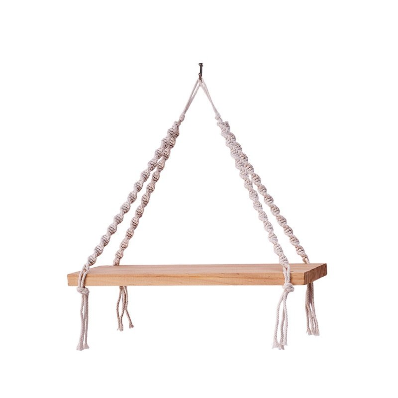 手工编织棉绳置物架壁挂式墙民宿花盆挂件植架阳台绿家居装饰饰,淘宝优惠券,粉丝福利购,淘宝优惠卷