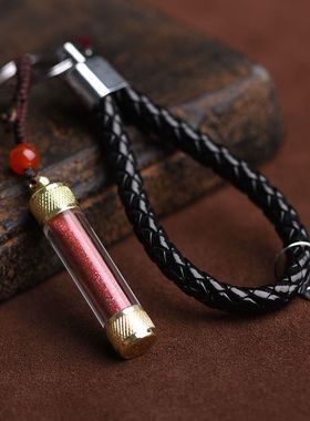 新疆包邮猪沙吊坠天然朱砂瓶随身福袋挂件原石粉男女儿童宝宝婴儿