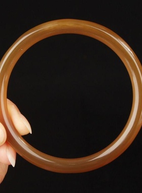 牛角手镯牦镯凉血养生清热正宗天然西藏情侣女手环圈文艺民族风