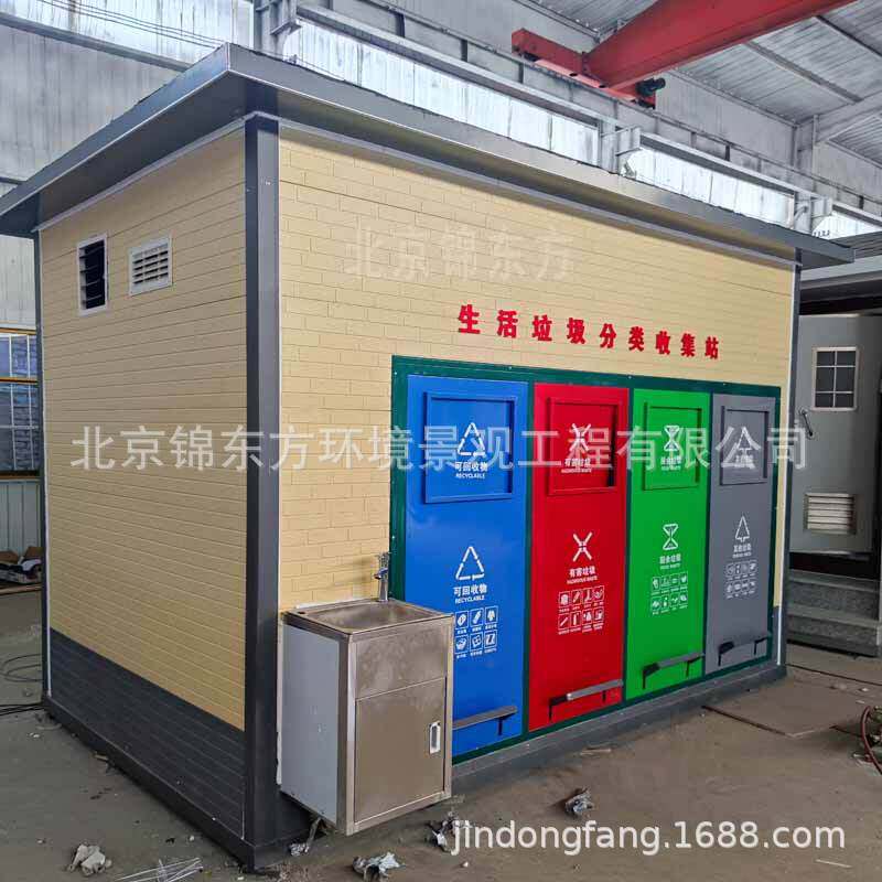 Intelligent garbage classification room, community collection station, garbage dispensing kiosk, environmentally friendly garbage bin, large station