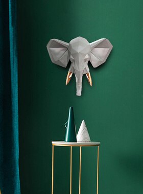 咖啡厅鹿头鹿角墙上装饰品挂饰客厅玄关创意艺术壁挂动物墙饰摆件