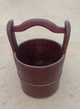 民俗老物件水桶木盆竹篮农耕文化旧农具复古怀旧展览摆件影视道具