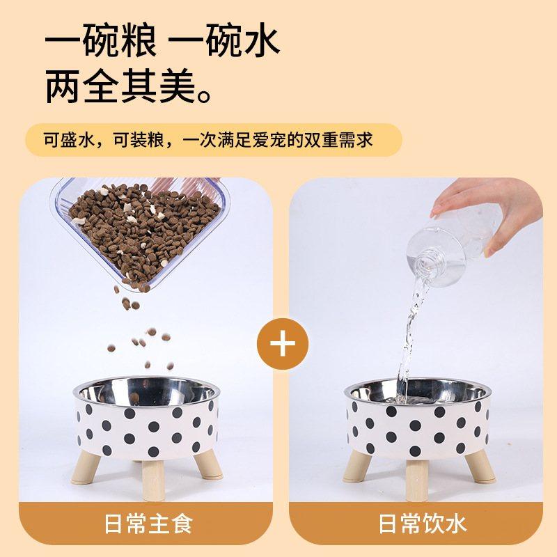 新品 猫碗防打翻不锈钢喂食盆高脚大口径宠物碗狗狗喝水碗宠物食,淘宝优惠券,粉丝福利购,淘宝优惠卷