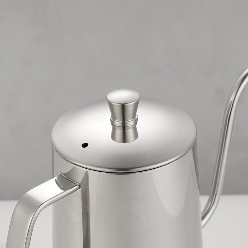 新品 600ML不锈钢手冲咖啡壶细长嘴手冲壶家用滴漏挂耳木把户外咖,淘宝优惠券,粉丝福利购,淘宝优惠卷