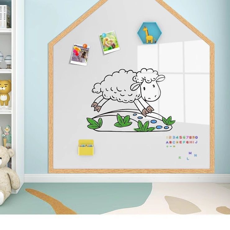 背胶磁性房子款墙家用画板彩色白板贴出口涂鸦加厚写字板儿童贴纸,淘宝优惠券,粉丝福利购,淘宝优惠卷