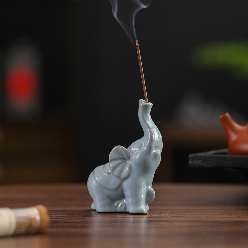 陶瓷线香插吉象如意线香宠木托熏盘香炉座香茶底座香炉香摆件茶道,淘宝优惠券,粉丝福利购,淘宝优惠卷