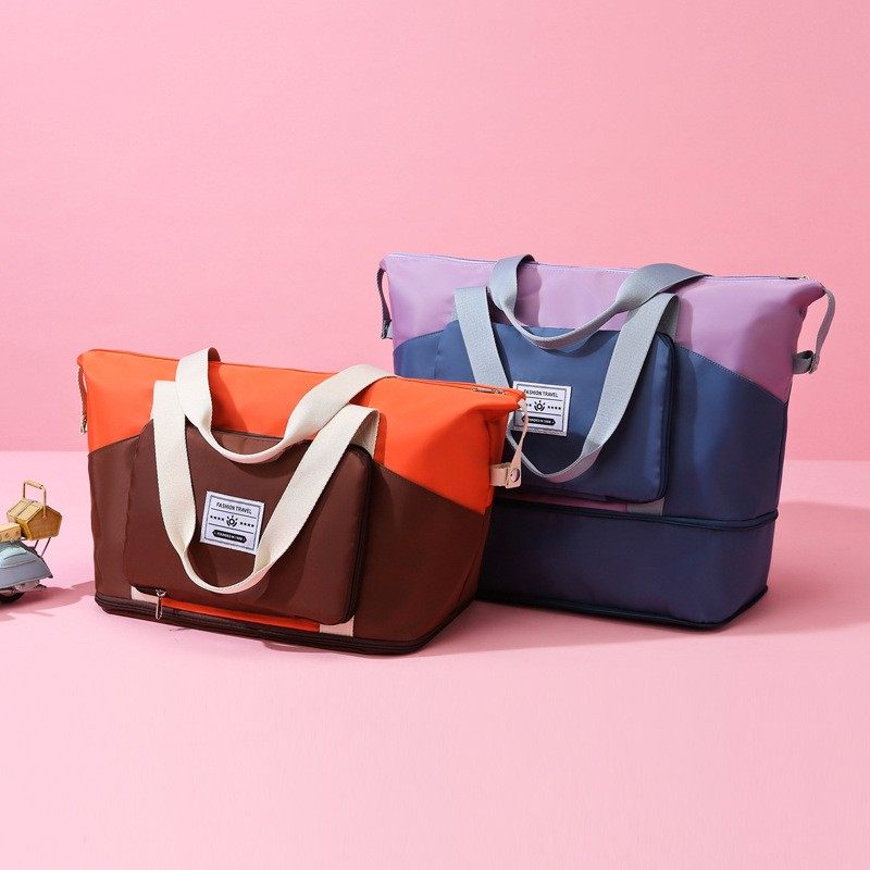 新品 2023新款大容量折叠短途旅行包干湿分离健身运动包手提待产,淘宝优惠券,粉丝福利购,淘宝优惠卷