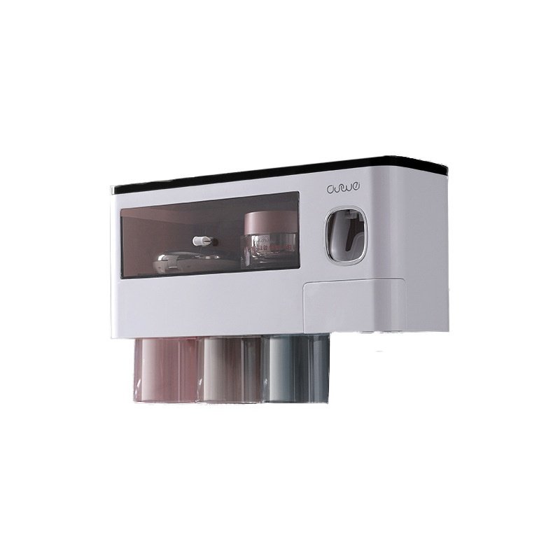 牙刷置物架壁挂式免打孔漱口杯套装杯刷牙牙具吸卫生间墙挂壁,淘宝优惠券,粉丝福利购,淘宝优惠卷