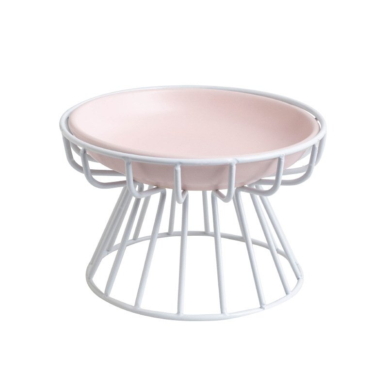 新品 陶瓷猫碗宠物碗猫食碗饭碗猫盘罐头盘零食盘高脚护颈支架,淘宝优惠券,粉丝福利购,淘宝优惠卷