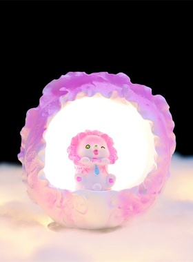 网红ins蔬菜狗卡通书桌氛围礼品装饰小夜灯摆件办公灯星星创意