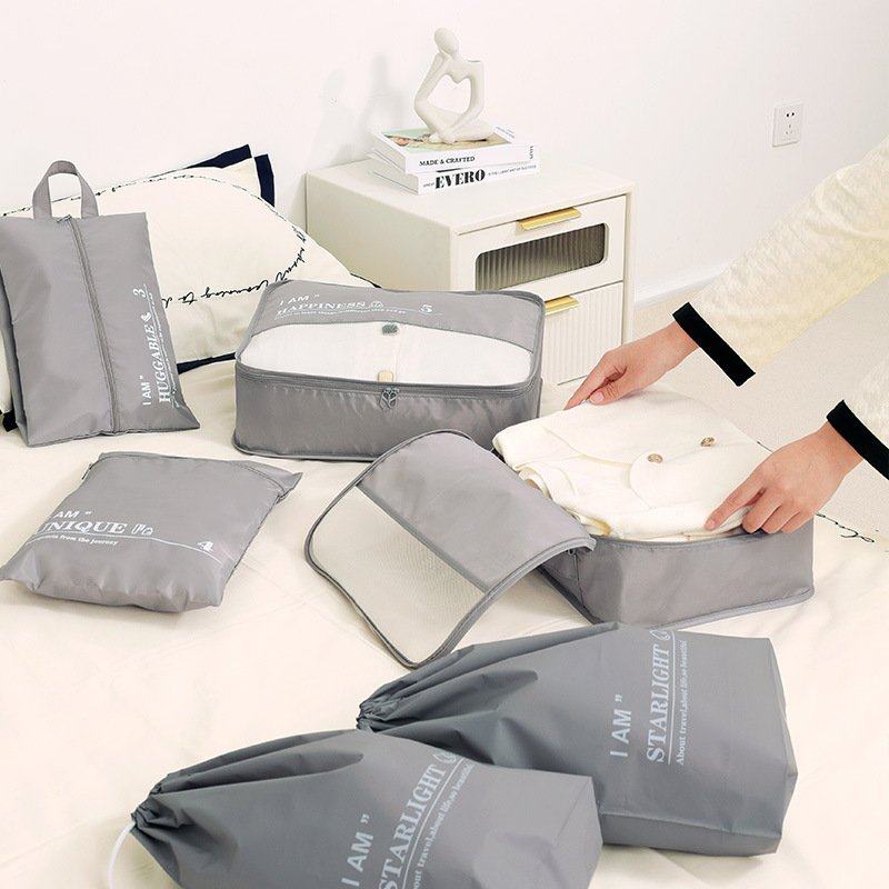 旅行收纳袋出差收纳六件套袋迷你化妆旅游包衣服分装整理洗漱收纳,淘宝优惠券,粉丝福利购,淘宝优惠卷