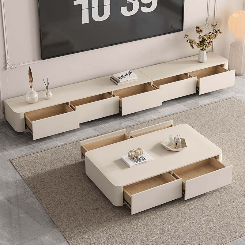 岩板电视柜茶几组合现代简约小户型客厅地台轻奢地柜落地电视机柜,淘宝优惠券,粉丝福利购,淘宝优惠卷