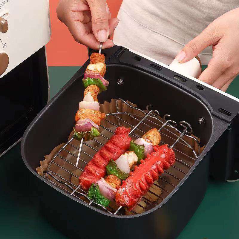 空气炸锅配件架子烤架通用不锈钢双层专用烧烤串架厨房家用食品级,淘宝优惠券,粉丝福利购,淘宝优惠卷