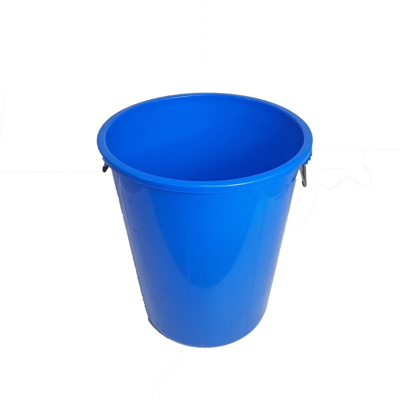 蓝色圆形塑料水桶带盖带柄把手大容量铁塑料桶号垃圾桶储水大家用,淘宝优惠券,粉丝福利购,淘宝优惠卷
