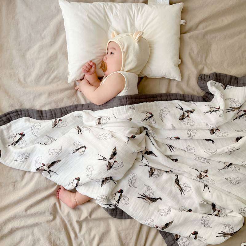 新品 120*120四层纱布浴巾包被超柔软婴童盖毯A类新生儿襁褓毯透,淘宝优惠券,粉丝福利购,淘宝优惠卷