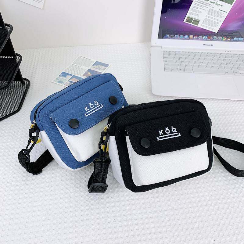 新品 日系帆布小包包女斜挎2023新款可爱百搭手机包个性学生单肩,淘宝优惠券,粉丝福利购,淘宝优惠卷