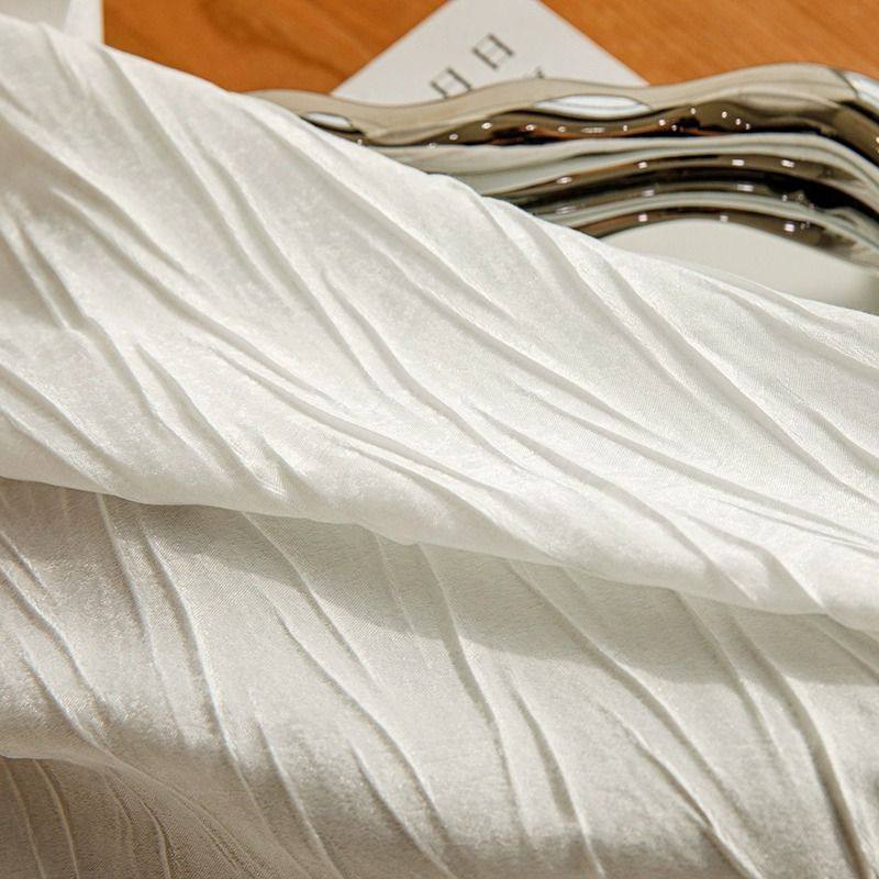 法式轻奢起皱燕尾纱帘窗帘人纱不透阳台客厅窗纱透光装饰门帘卧室,淘宝优惠券,粉丝福利购,淘宝优惠卷