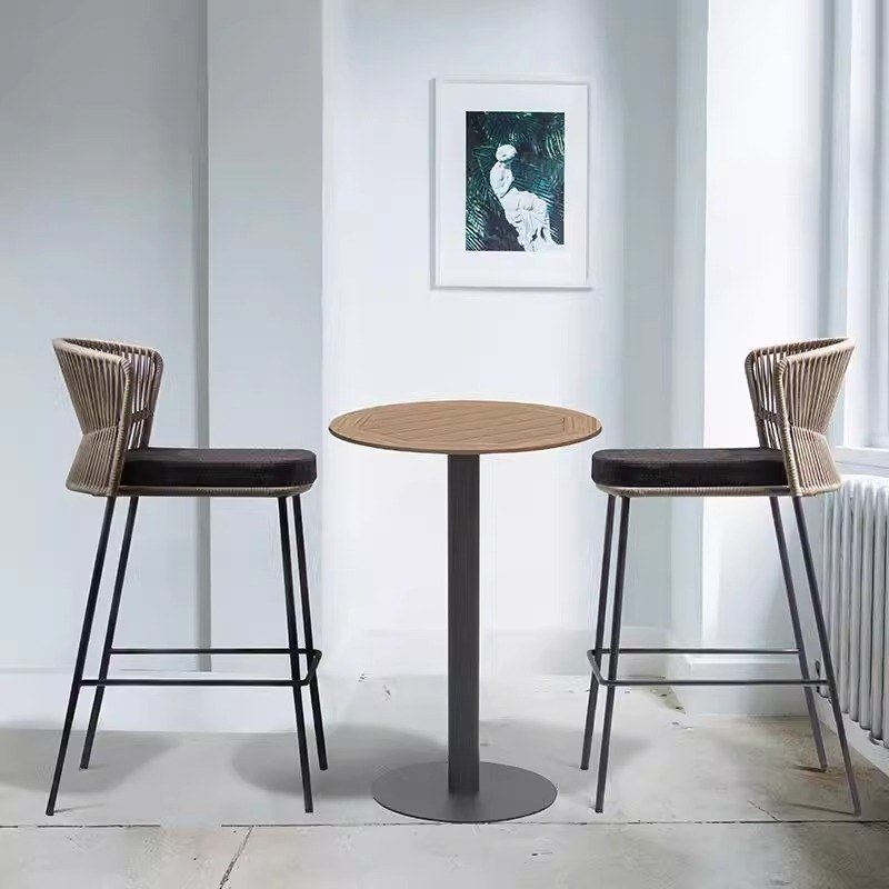 户外吧椅休闲酒吧高椅吧室外藤编露天脚凳台椅红餐厅阳台网咖啡厅,淘宝优惠券,粉丝福利购,淘宝优惠卷