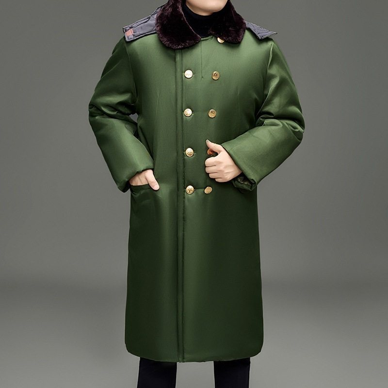 军绿棉大衣男长款东北加厚内胆可拆卸冷库过膝加棉袄防水防寒服绒,淘宝优惠券,粉丝福利购,淘宝优惠卷