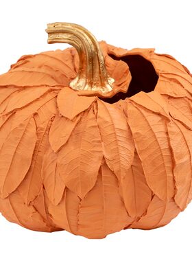 秋收南瓜现代简约装饰花瓶干花创意北欧工艺品摆件电视柜客厅插花