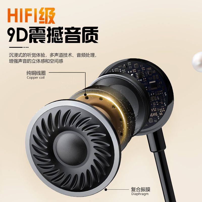 颈挂脖无线蓝牙耳机超长续航大电量2024新款运动跑步久戴不痛挂耳,淘宝优惠券,粉丝福利购,淘宝优惠卷