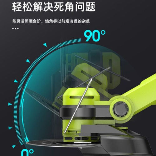 小型家用充电式锂电割草机 多功能除草机修枝绿篱剪打草机器 - 图1