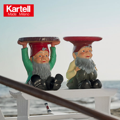 Kartell意大利原装彩绘创意童趣桌边几阳台户外置物矮桌ATTILA - 图0