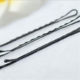 Black clip, wavy hairpin, metal hairpin, jewelry, headwear accessories, high-temperature paint technology, durable