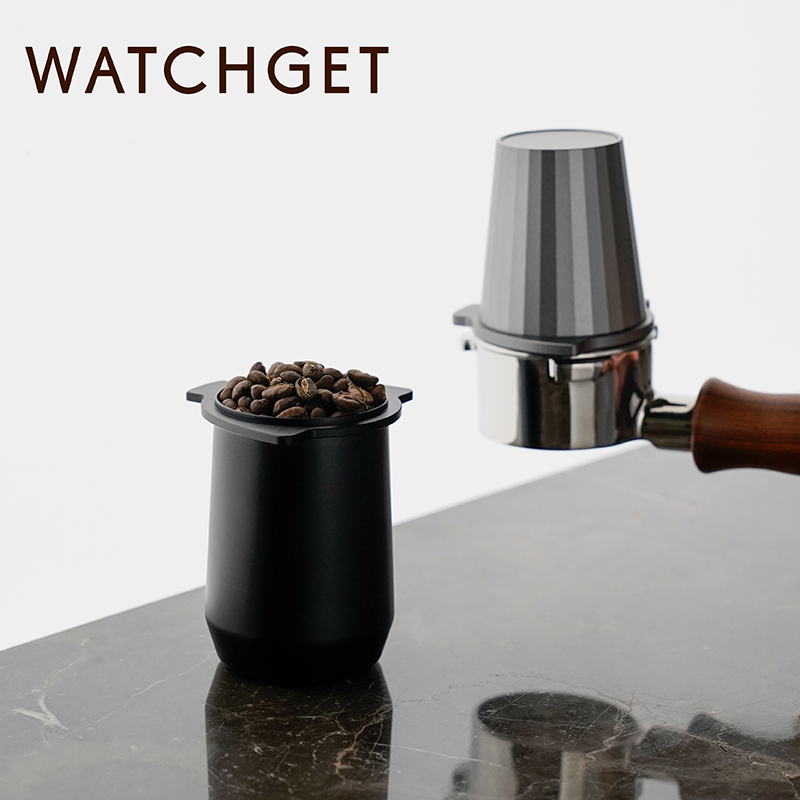 watchget接粉杯 意式咖啡机手柄接粉器磨砂铝合金适用铂富8系54mm - 图3