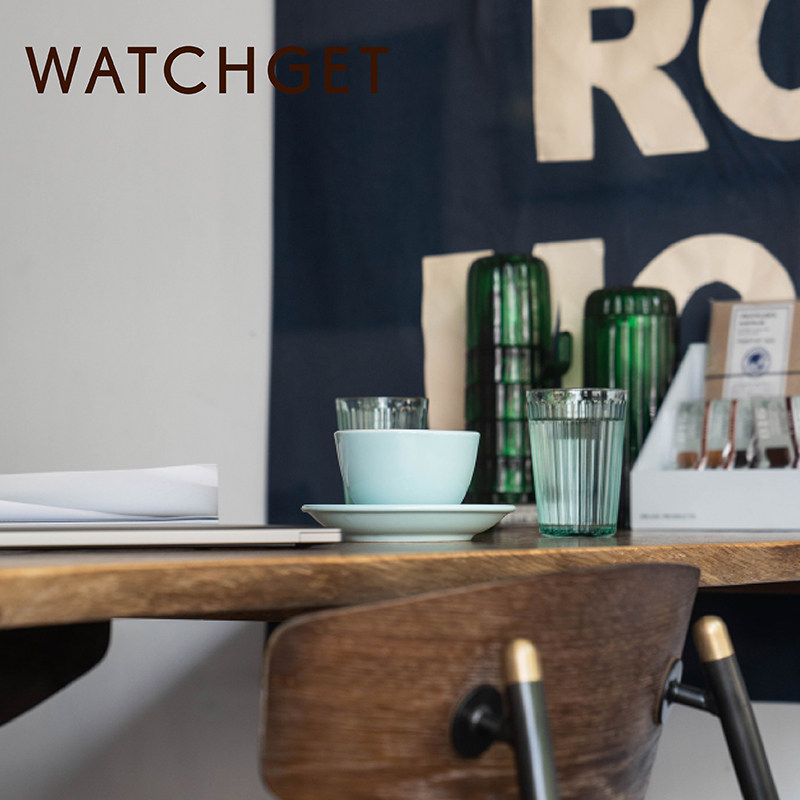 watchget咖啡杯拿铁拉花陶瓷专业意式大口杯碟子盘套装280ml球底 - 图2