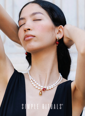 Simple Rituals25新款巴洛克吊坠珍珠项链轻奢复古小众颈链