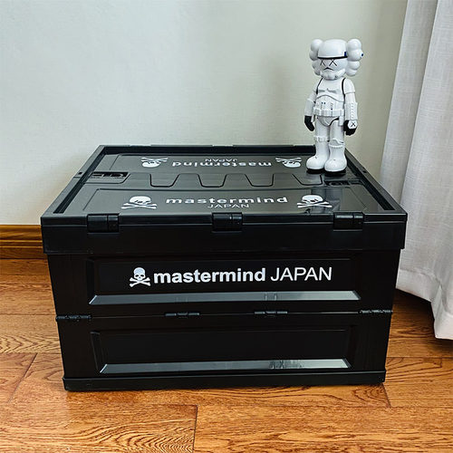 mastermind大容量户外车载储物箱日式军工工具收纳折叠箱黑色胶箱 - 图0