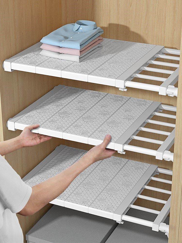 Wardrobe storage layer board cabinet partition layer shelf - 图0