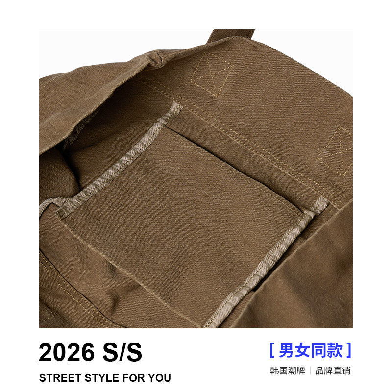 ADLV基础款做旧染色大容量LOGO单肩包时尚简约通用款女包购物袋,淘宝优惠券,粉丝福利购,淘宝优惠卷