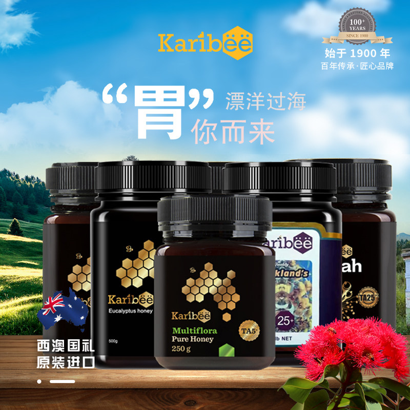 karibee澳洲原装麦卢卡15+级蜂蜜 karibee食品蜂蜜