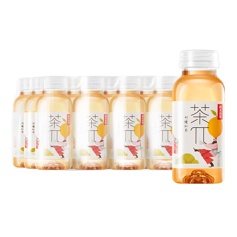 农夫山泉茶派迷你装小瓶装250ml*12瓶柠檬红茶蜜桃乌龙茶果味饮料