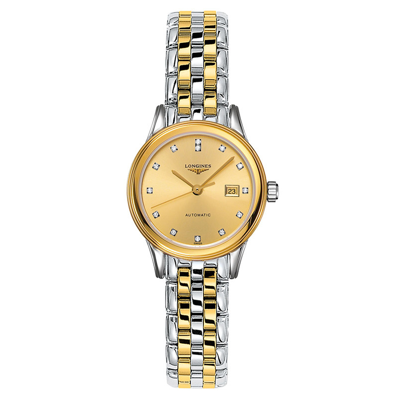 longines浪琴正品军旗系列镶钻女表 恒源顺海外瑞士腕表