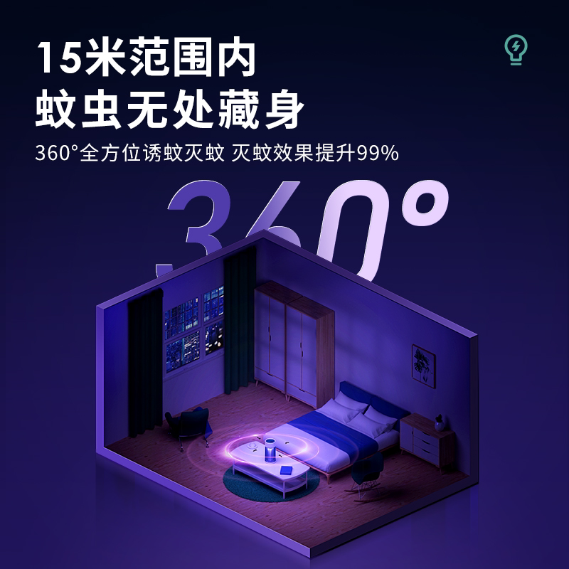 灭蚊灯神器家用室内吸入式灭苍蝇 好意诗USB驱蚊器
