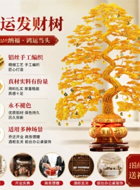 金钱树开业乔迁手工发财树
