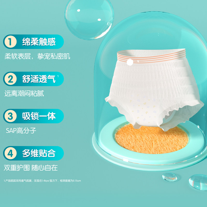 棉之润安睡裤女经期用防漏卫生巾安心裤拉拉裤姨妈裤产妇专用大码