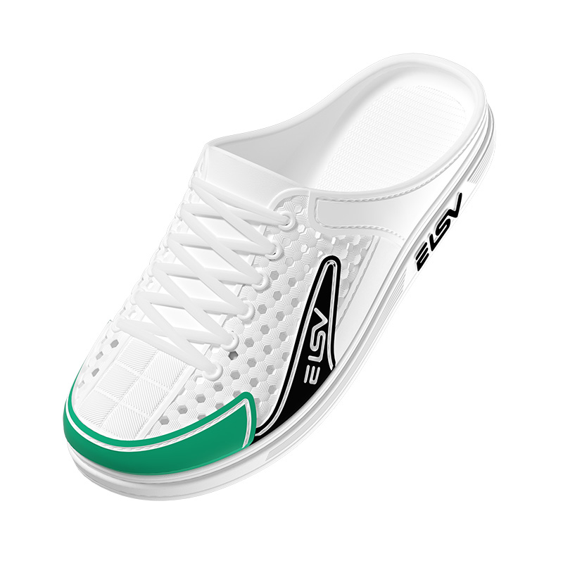 男鞋夏季新款透气网鞋男一脚蹬懒人无后跟半拖鞋时尚百搭休闲潮鞋