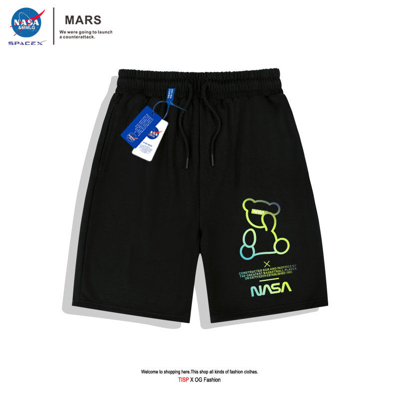 nasa美式男士夏季潮牌情侣运动裤 铨聚服饰休闲裤