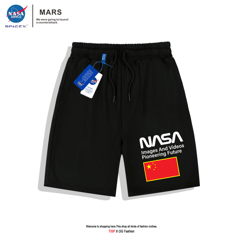 nasa美式男士夏季潮牌情侣运动裤 铨聚服饰休闲裤
