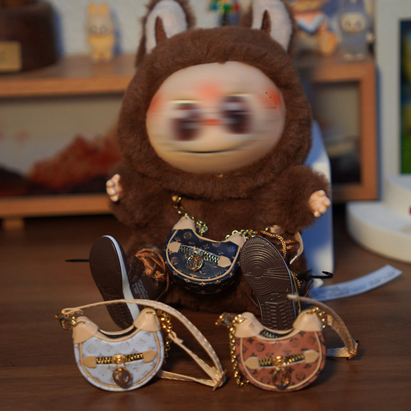 17cm拉布布包包小香风单肩包一二代Labubu斜跨旅行包BJD12分娃娃,淘宝优惠券,粉丝福利购,淘宝优惠卷